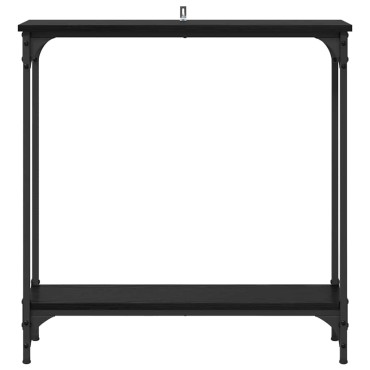vidaXL Τραπέζι κονσόλας Μαύρη Οξυά 75x22,5x75 εκ 1 τεμ.