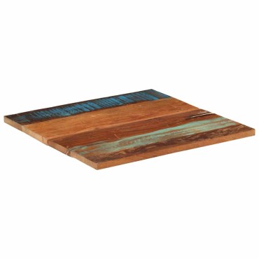 vidaXL Επιφάνεια Τραπεζιού Τετρ. 70x70cm 25-27 χιλ. Μασίφ Ανακ. Ξύλο 1 τεμ.