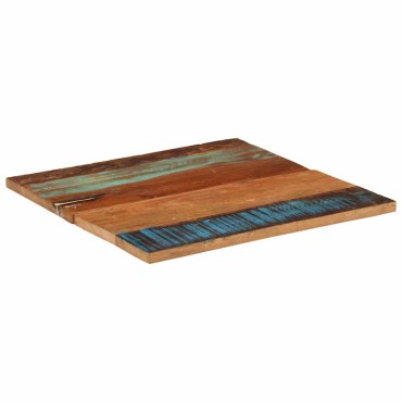 vidaXL Επιφάνεια Τραπεζιού Τετρ. 70x70cm 25-27 χιλ. Μασίφ Ανακ. Ξύλο 1 τεμ.