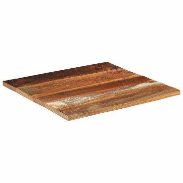 vidaXL Επιφάνεια Τραπεζιού Τετρ. 70x70cm 25-27 χιλ. Μασίφ Ανακ. Ξύλο 1 τεμ.