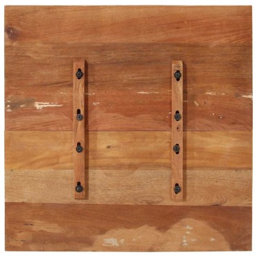 vidaXL Επιφάνεια Τραπεζιού Τετρ. 70x70cm 25-27 χιλ. Μασίφ Ανακ. Ξύλο 1 τεμ.