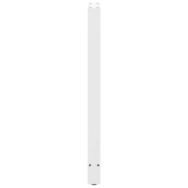 vidaXL Πόδια Τραπεζιού Μπαρ 2 τεμ. Λευκά 40x (110-111)cm Ατσάλι
