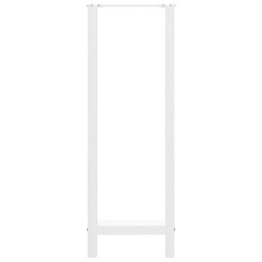 vidaXL Πόδια Τραπεζιού Μπαρ 2 τεμ. Λευκά 50x (110-111)cm Ατσάλι