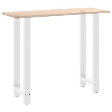 vidaXL Πόδια Τραπεζιού Μπαρ 2 τεμ. Λευκά 50x (110-111)cm Ατσάλι