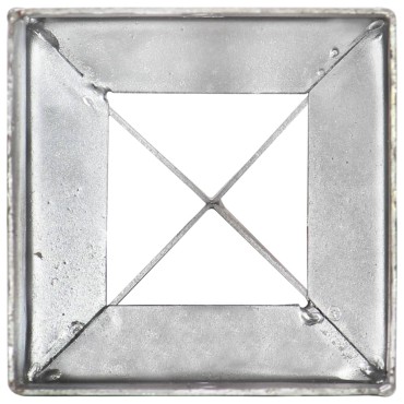 vidaXL Στηρίγματα Εδάφους 12 τεμ. Ασημί 10x10x76 εκ. Γαλβανισμ. Ατσάλι