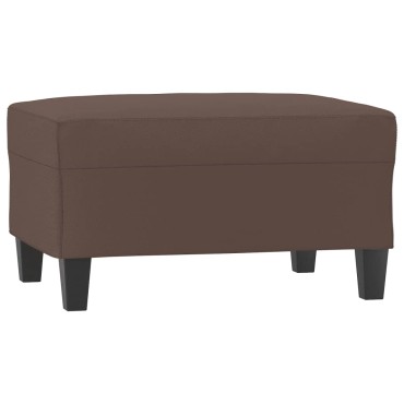 vidaXL Υποπόδιο Καφέ 70x55x41cm από Συνθετικό Δέρμα 1 τεμ.