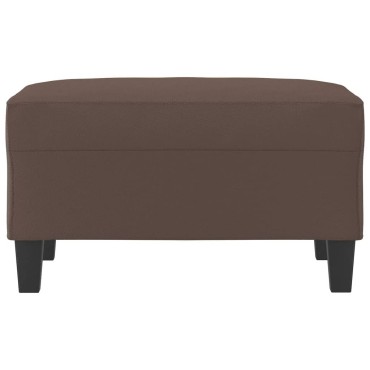 vidaXL Υποπόδιο Καφέ 70x55x41cm από Συνθετικό Δέρμα 1 τεμ.