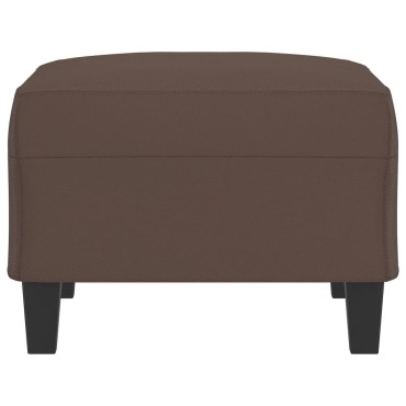 vidaXL Υποπόδιο Καφέ 70x55x41cm από Συνθετικό Δέρμα 1 τεμ.