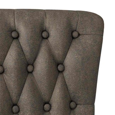 vidaXL Καναπέ με κουβέρτα Σκούρο Γκρι 56,5 x 70 x 110 εκ