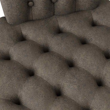 vidaXL Καναπέ με κουβέρτα Σκούρο Γκρι 56,5 x 70 x 110 εκ