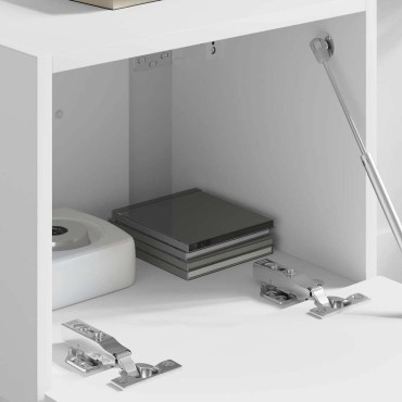 vidaXL Ντουλάπι Τηλεόρασης Τοίχου 39x31x29,5cm Λευκό