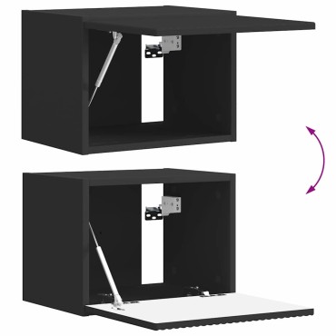 vidaXL Ντουλάπι Τηλεόρασης Τοίχου 39x31x29,5cm Μαύρο