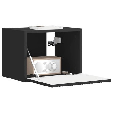 vidaXL Ντουλάπι Τηλεόρασης Τοίχου 39x31x29,5cm Μαύρο
