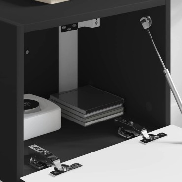 vidaXL Ντουλάπι Τηλεόρασης Τοίχου 39x31x29,5cm Μαύρο