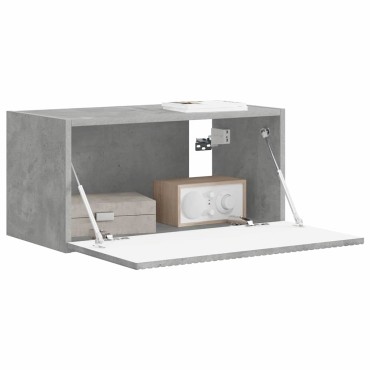 vidaXL Ντουλάπι Τηλεόρασης Τοίχου 60x31x29,5cm Σκυρόδεμα