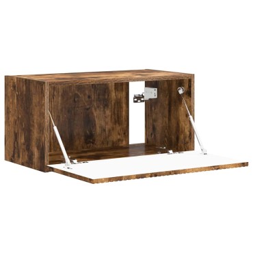 vidaXL Ντουλάπι Τηλεόρασης Τοίχου 60x31x29,5cm Καπνιστό Δρύς