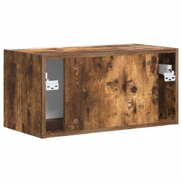 vidaXL Ντουλάπι Τηλεόρασης Τοίχου 60x31x29,5cm Καπνιστό Δρύς