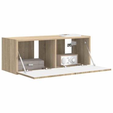 vidaXL Ντουλάπι Τηλεόρασης Τοίχου 78,5x31x29,5cm Σονόμα
