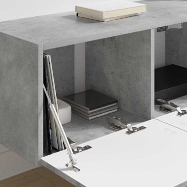 vidaXL Ντουλάπι Τηλεόρασης Τοίχου 78,5x31x29,5cm Σκυρόδεμα