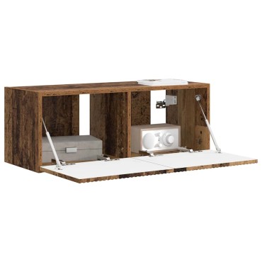 vidaXL Ντουλάπι Τηλεόρασης Τοίχου 78,5x31x29,5cm Παλιό Ξύλο