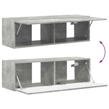vidaXL Ντουλάπι Τηλεόρασης Τοίχου 98x31x29,5cm Σκυρόδεμα