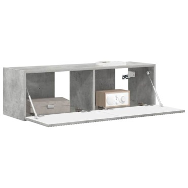 vidaXL Ντουλάπι Τηλεόρασης Τοίχου 98x31x29,5cm Σκυρόδεμα