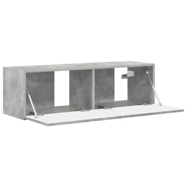 vidaXL Ντουλάπι Τηλεόρασης Τοίχου 98x31x29,5cm Σκυρόδεμα