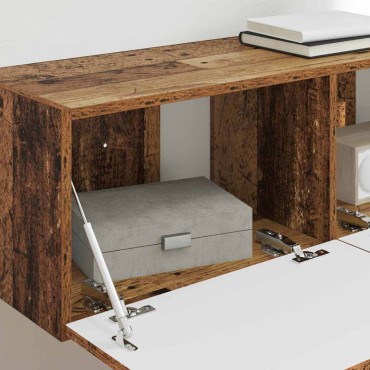 vidaXL Ντουλάπι Τηλεόρασης Τοίχου 98x31x29,5cm Παλιό Ξύλο