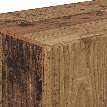vidaXL Ντουλάπι Τηλεόρασης Τοίχου 98x31x29,5cm Παλιό Ξύλο