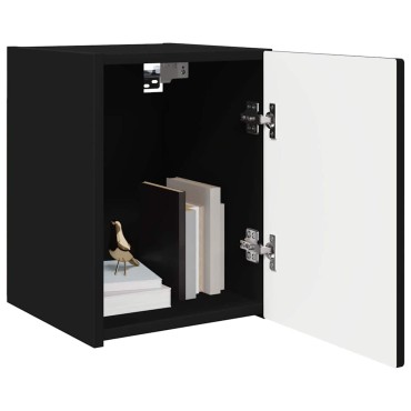vidaXL Ντουλάπι Τηλεόρασης Τοίχου 30x31x40cm Μαύρο
