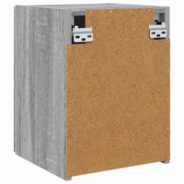 vidaXL Ντουλάπι Τηλεόρασης Τοίχου 30x31x40cm Γκρίζο Σονομα