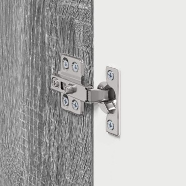 vidaXL Ντουλάπι Τηλεόρασης Τοίχου 30x31x40cm Γκρίζο Σονομα