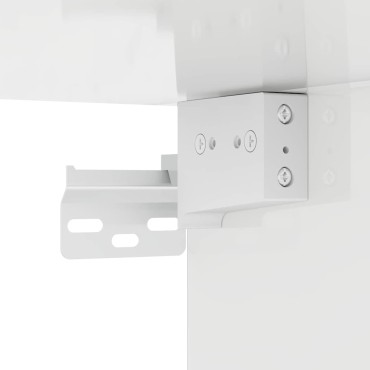 vidaXL Ντουλάπι Τηλεόρασης Τοίχου 30x31x80cm Λαμπερό Λευκό