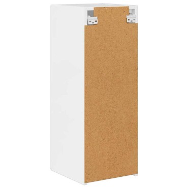 vidaXL Ντουλάπι Τηλεόρασης Τοίχου 30x31x80cm Λαμπερό Λευκό