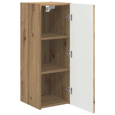 vidaXL Ντουλάπι Τηλεόρασης Τοίχου 30x31x80cm Επεξεργασμένο Ξύλο