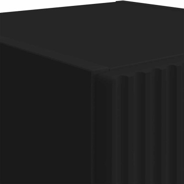 vidaXL Ντουλάπι Τηλεόρασης Τοίχου 30x31x100cm Μαύρο