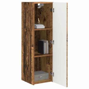 vidaXL Ντουλάπι Τηλεόρασης Τοίχου 30x31x100cm Παλιό Ξύλο