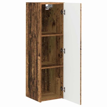 vidaXL Ντουλάπι Τηλεόρασης Τοίχου 30x31x100cm Παλιό Ξύλο