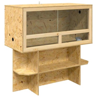 vidaXL Terrarium Καφέ 100 x 50 x 100 cm OSB