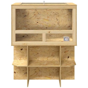 vidaXL Terrarium Καφέ 80 x 50 x 100 εκ. OSB