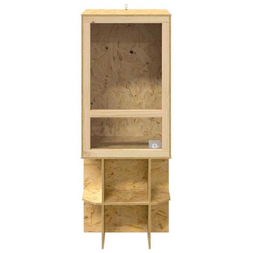 vidaXL Terrarium Καφέ 50 x 50 x 130 εκ OSB
