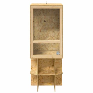 vidaXL Terrarium Καφέ 50 x 50 x 150 εκ OSB