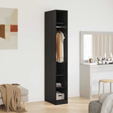 vidaXL Ντουλάπι Μαύρη Οξυά 50x30x200cm Επεξεργασμένο Ξύλο