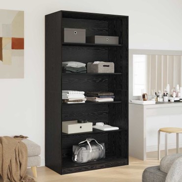 vidaXL Ντουλάπι Μαύρη Οξυά 100x50x200cm Επεξεργασμένο Ξύλο