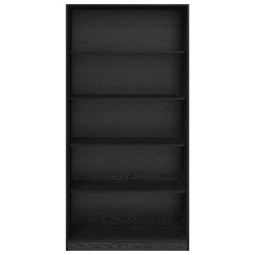 vidaXL Ντουλάπι Μαύρη Οξυά 100x50x200cm Επεξεργασμένο Ξύλο