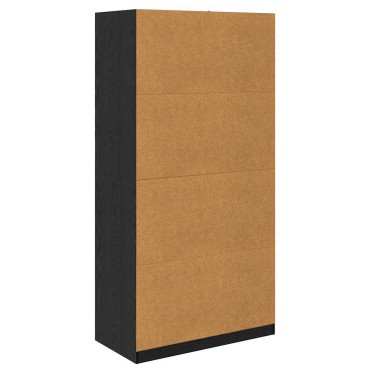 vidaXL Ντουλάπι Μαύρη Οξυά 100x50x200cm Επεξεργασμένο Ξύλο