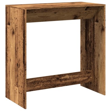 vidaXL Τραπέζι Μπαρ Όψη Παλαιού Ξύλου 102x50x103,5cm Επεξεργ. Ξύλο 1 τεμ.
