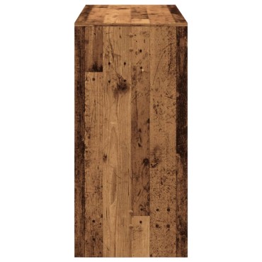vidaXL Τραπέζι Μπαρ Όψη Παλαιού Ξύλου 102x50x103,5cm Επεξεργ. Ξύλο 1 τεμ.