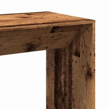 vidaXL Τραπέζι Μπαρ Όψη Παλαιού Ξύλου 102x50x103,5cm Επεξεργ. Ξύλο 1 τεμ.