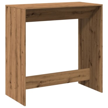 vidaXL Τραπέζι Μπαρ Αρτισιανή Δρυς 102x50x103,5cm Επεξ. Ξύλο 1 τεμ.